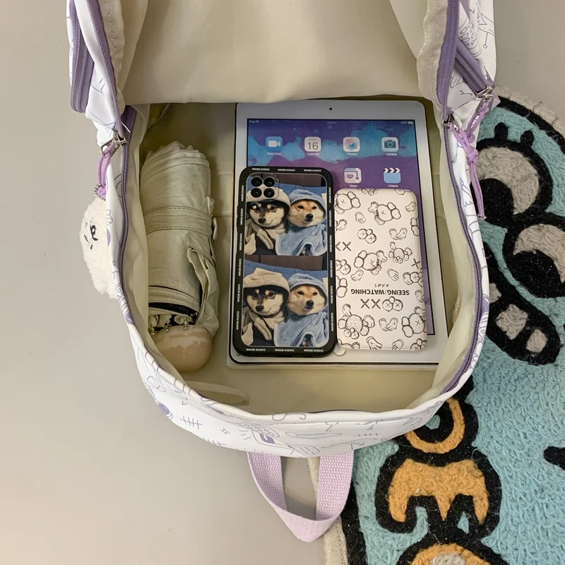 Cartoon Waterproof College Backpack for Teenager Student