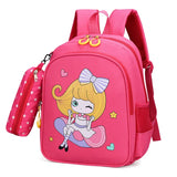 Cartoon Nylon School Bags For Kids Kindergarten SchoolBag Children Backpacks
