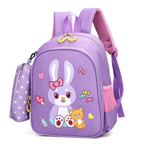 Cartoon Nylon School Bags For Kids Kindergarten SchoolBag Children Backpacks