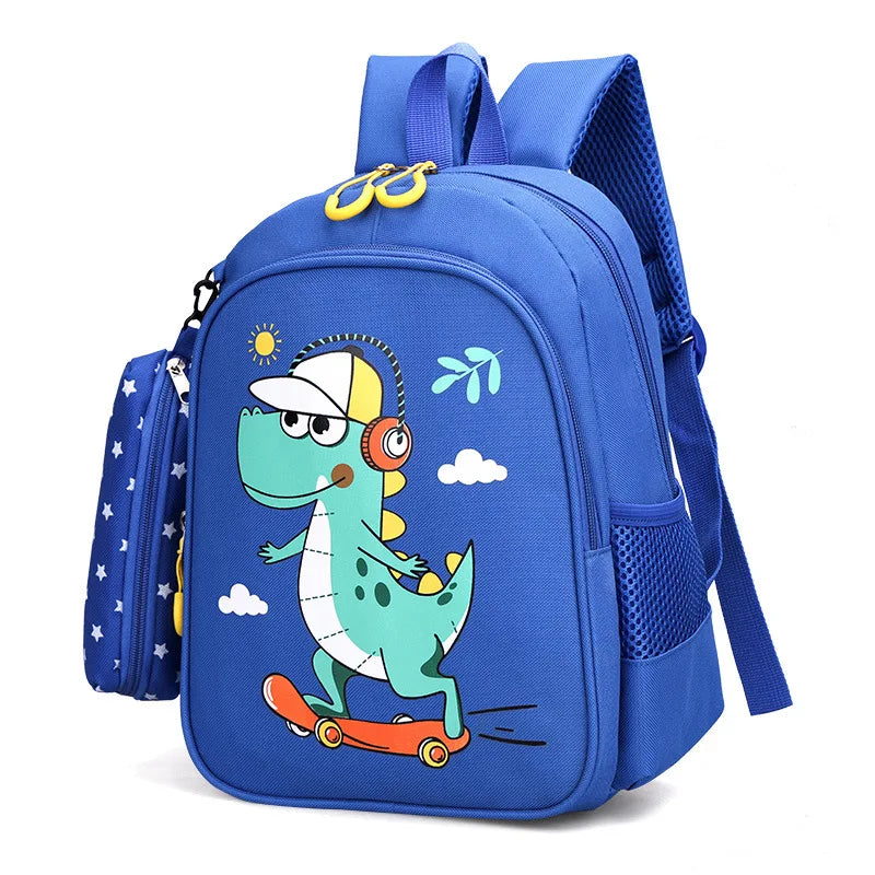 Cartoon Nylon School Bags For Kids Kindergarten SchoolBag Children Backpacks