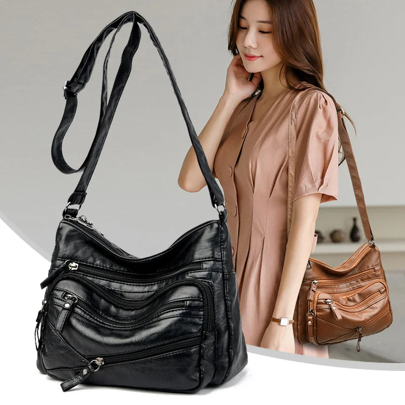 Casual Crossbody Shoulder Bags for Women Multi-pocket Shoulder Bags