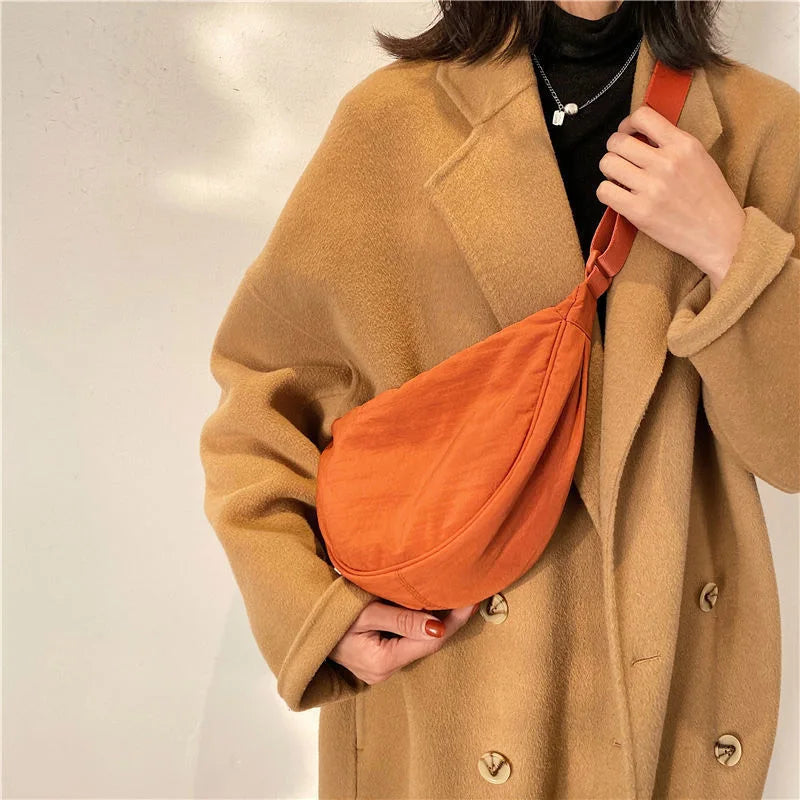 Casual Nylon Crossbody Bag for Women Large Capacity Tote
