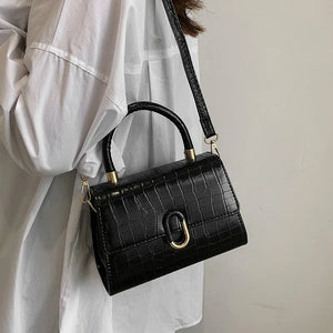 Casual Totes Pu Leather Crocodile Messenger Bag Large Capacity Shoulder