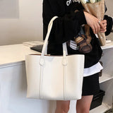 Casual Women Big Totes Female Large Capacity Handbags Green PU Leather Composite