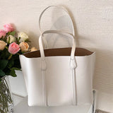 Casual Women Big Totes Female Large Capacity Handbags Green PU Leather Composite