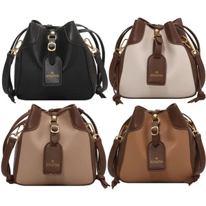 Colorful Handbags PU Women Bucket Clutch Bags Crossbody Shopping Package