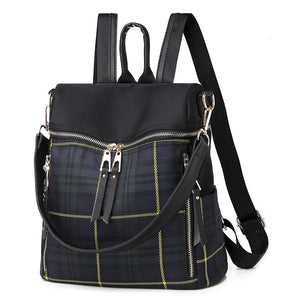 Plaid Women's Travel Backpack Bag