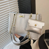 Silver Green Big Totes Underarm Bags Handbags