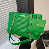 Silver Green Big Totes Underarm Bags Handbags