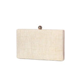 Striped Evening Clutch Bag with Chain Wedding Party Shoulder Bag