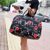 Cartoon Print Travel Bags for Women Large Men Weekend Duffle Bag
