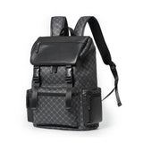 Casual Leather Backpack Men Large Travel Work Daily Backbag Laptop Back Pack