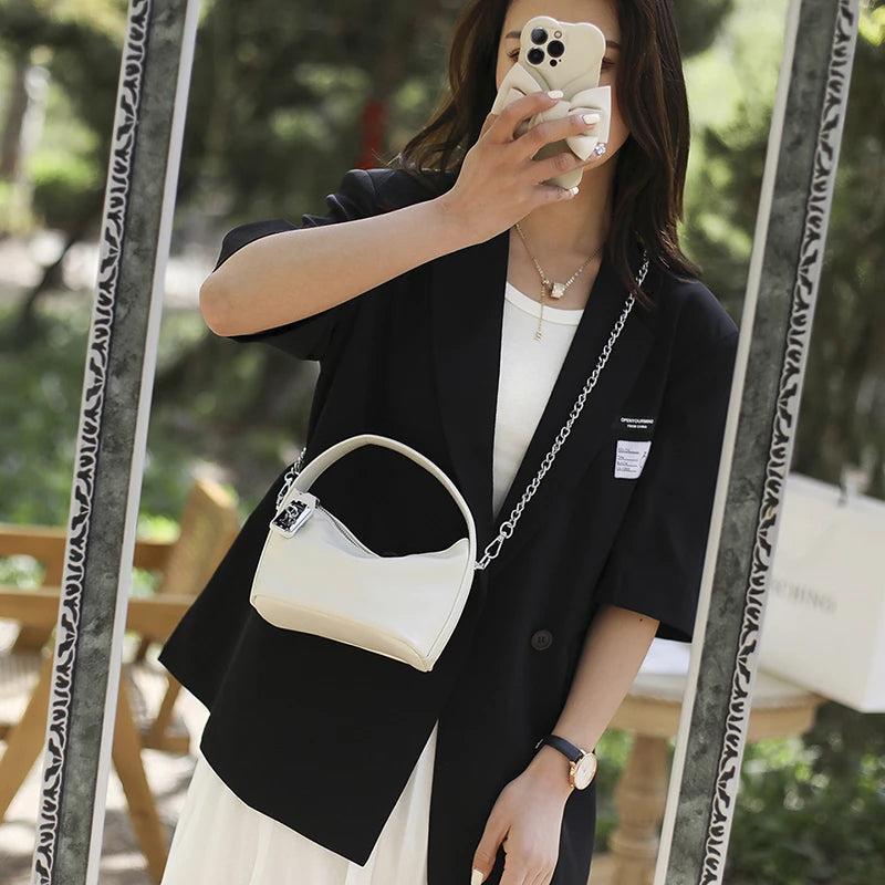 Casual Tote Bag Women Shoulder Bags PU Leather Handbag