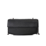 Chain Strap Shoulder Bag Striped Crossbody Handbag