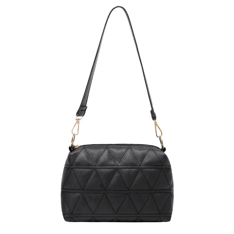 Embroidered Bag Rhombic Chain Shoulder Messenger Bag