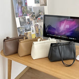 PU Leather Large Capacity Shoulder Crossbody Tote Bag