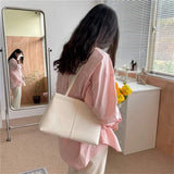 PU Leather Large Capacity Shoulder Crossbody Tote Bag