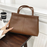 PU Leather Large Capacity Shoulder Crossbody Tote Bag
