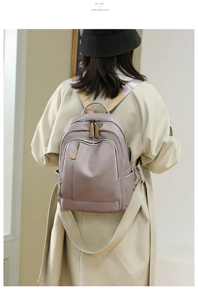 Waterproof Mini Oxford Cloth Women's Backpack Small Summer Bag