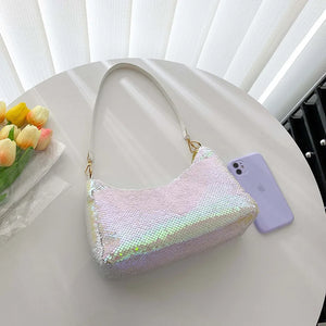 Colorful Sequin Women Shoulder Bag Underarm Bags Crossbody
