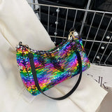 Colorful Sequin Women Shoulder Bag Underarm Bags Crossbody