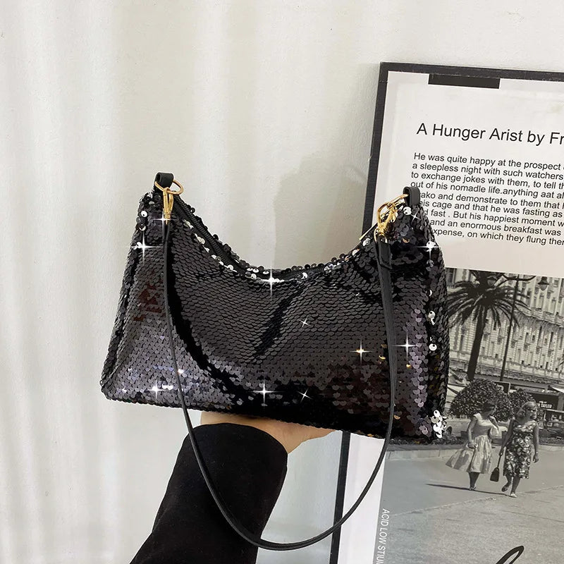 Colorful Sequin Women Shoulder Bag Underarm Bags Crossbody