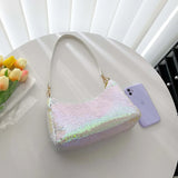 Colorful Sequin Women Shoulder Bag Underarm Bags Crossbody