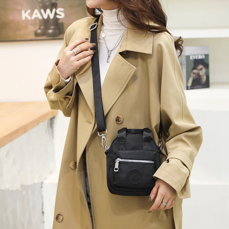 Small Nylon Women Shoulder Bag Crossbody Girls Messenger Handbag