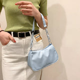 Casual Nylon Zipper Messenger Bag for Shopping Travel