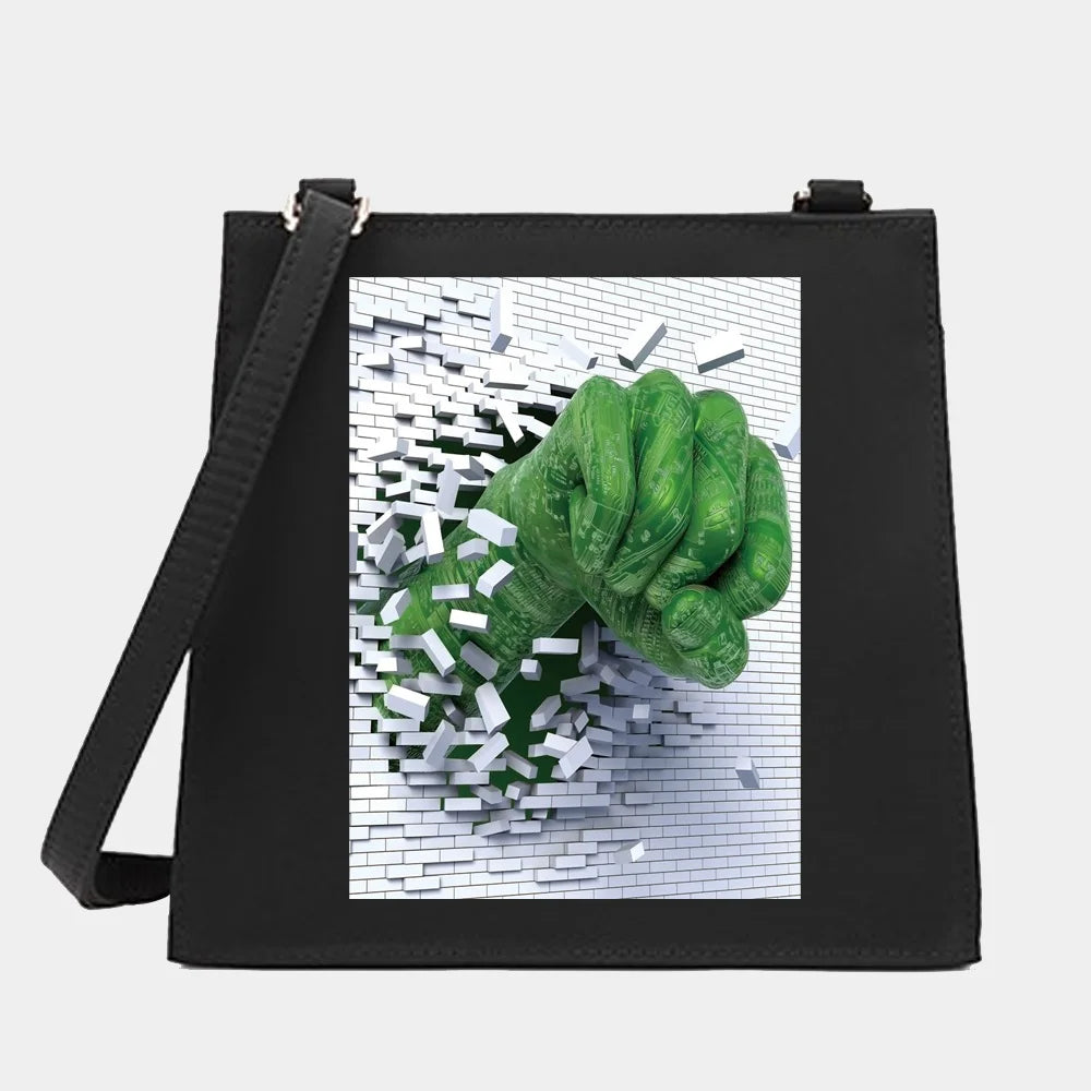 Wild Women Shoulder Messenger Square Bags 3D Pattern Handbag Tote