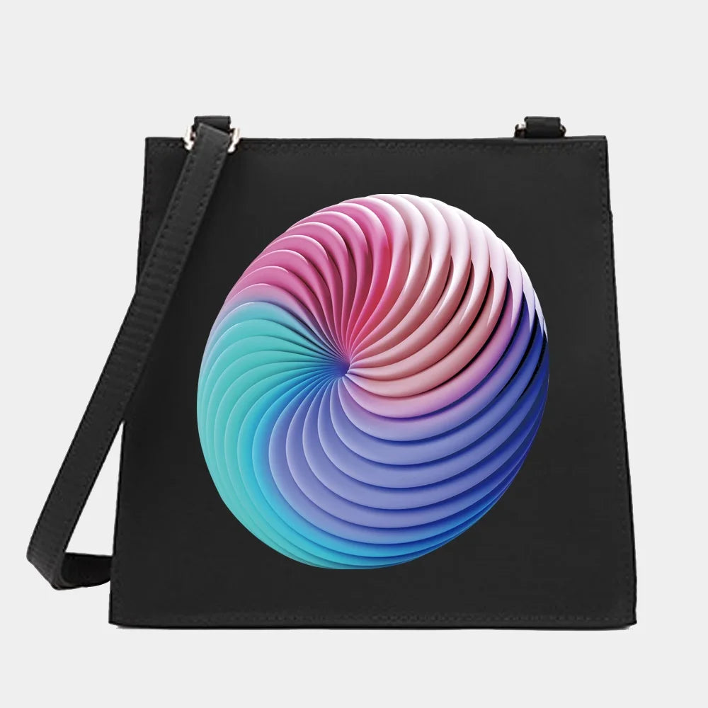 Wild Women Shoulder Messenger Square Bags 3D Pattern Handbag Tote