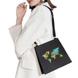 Cartoon Travel Print Bag Square Ladies Handbag