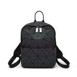 Women Mini Luminous Backpack Geometry Folding Daily Backpack