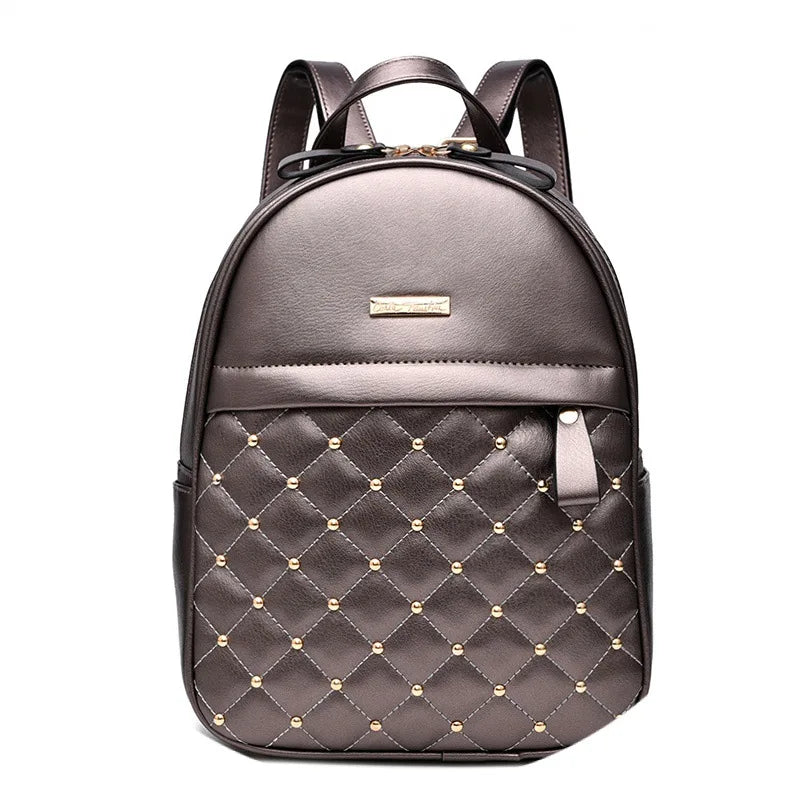 Casual Bead Backpack for Teenage Girls Female Backpack