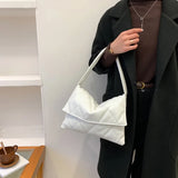 Women Diamond Lattice Leather Handbag Flap Shoulder Tote Purse