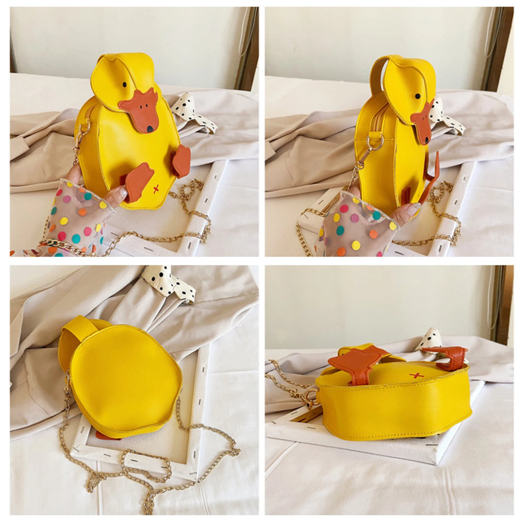 Cartoon Duck Crossbody Messenger Shoulder Bag