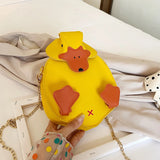 Cartoon Duck Crossbody Messenger Shoulder Bag