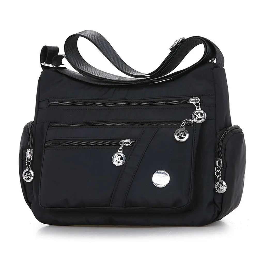 Women Nylon Waterproof Shoulder Bag Lightweight Travel Crossbody Bag