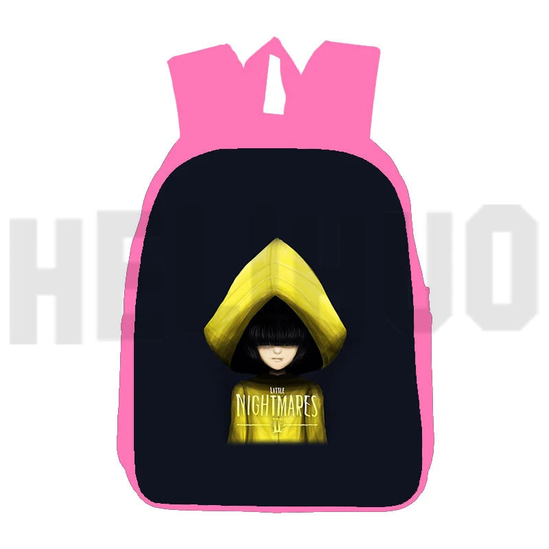 Cute Little Nightmares 2 Backpack 3D Print Canvas School Bag for Girls