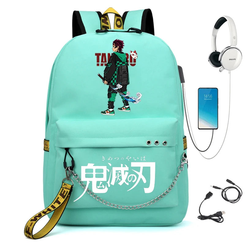 Anime School Bag Harajuku Girls Backpack Demon Slayer