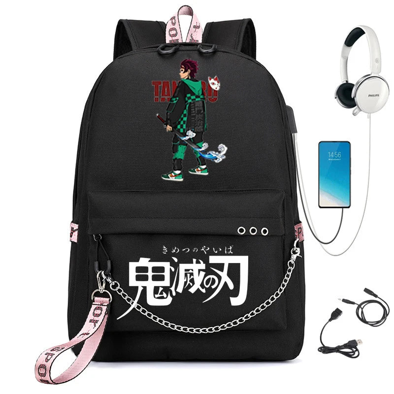Anime School Bag Harajuku Girls Backpack Demon Slayer