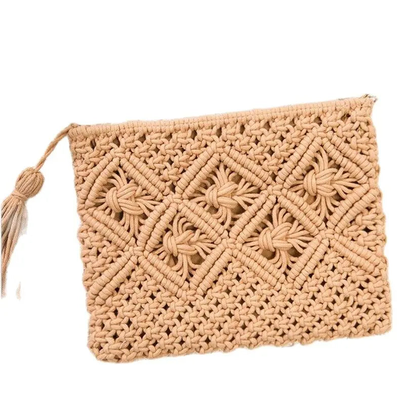 High Women Hollow Out Clutch Bags Tassel Beach Bags Kont Message Bags MN583