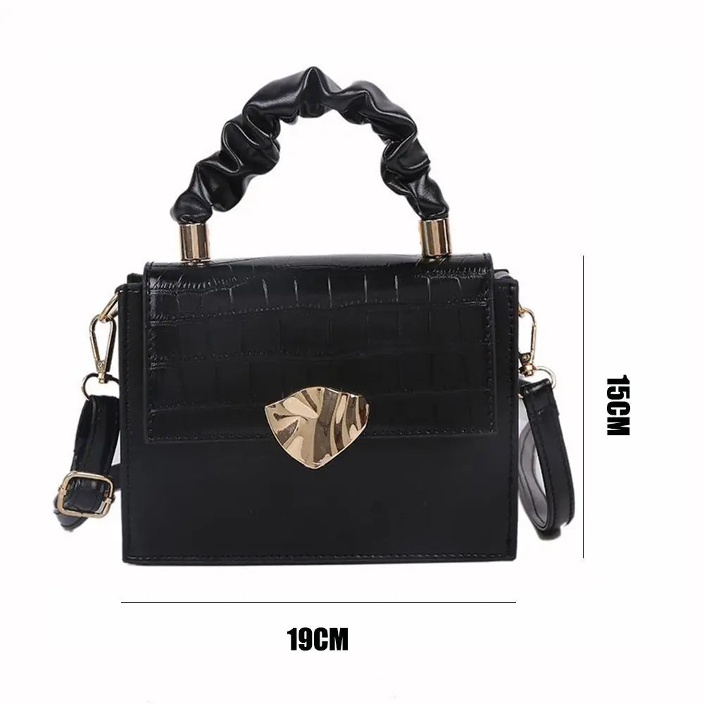 Soft PU Leather Shoulder Bag with Chain Crossbody