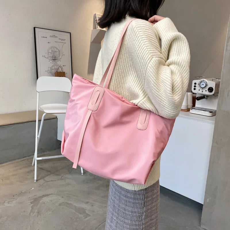 Korea Japanese Style Women Large-capacity Nylon Shoulder Bag