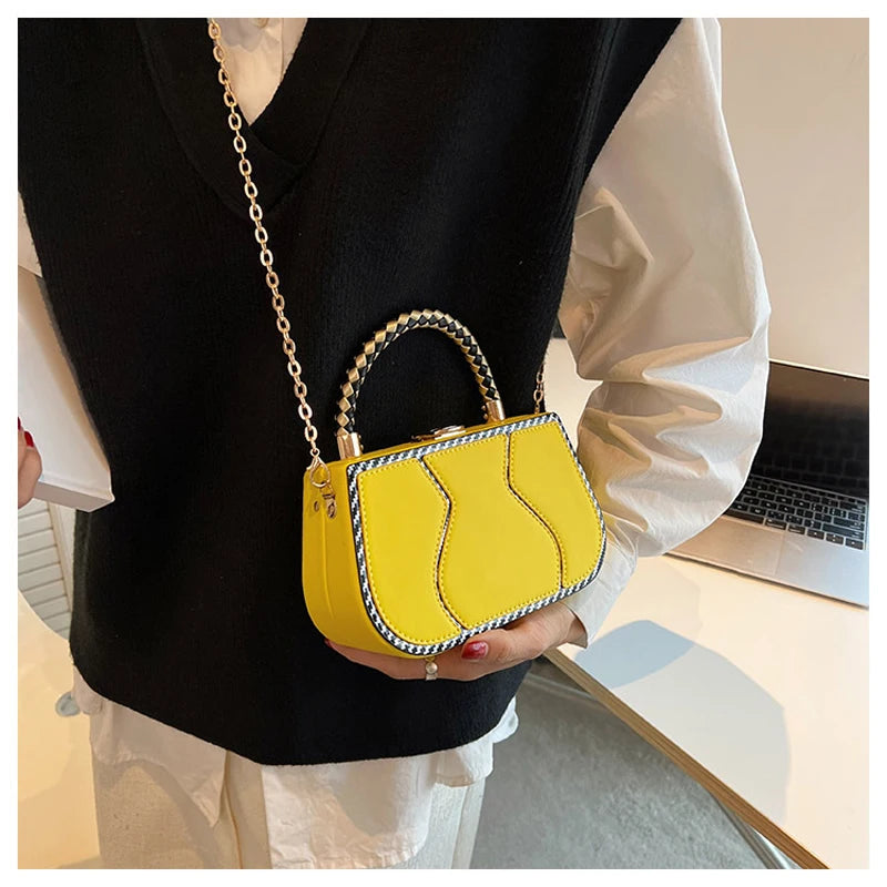 Candy Ins Girl's Handheld Crossbody Chain Box Bag