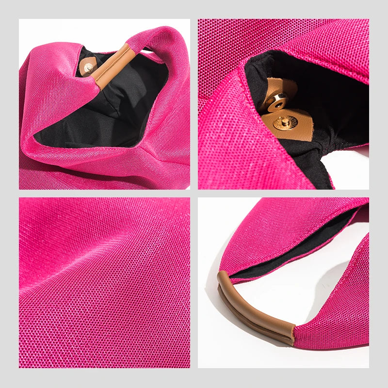 Mesh Beach Bags Hobo Handbags Large Shopping Wallets