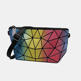 Luminous Geometric Chain Messenger Bag for Women