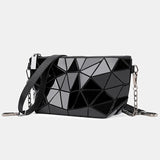 Luminous Geometric Chain Messenger Bag for Women