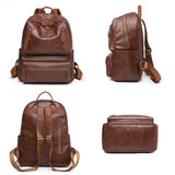 Women Leather Backpack Large Capacity Travel School Bags