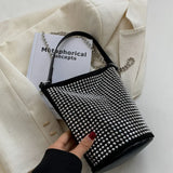 Diamonds Basket Bag Rhinestone Shoulder Crossbody Evening Party
